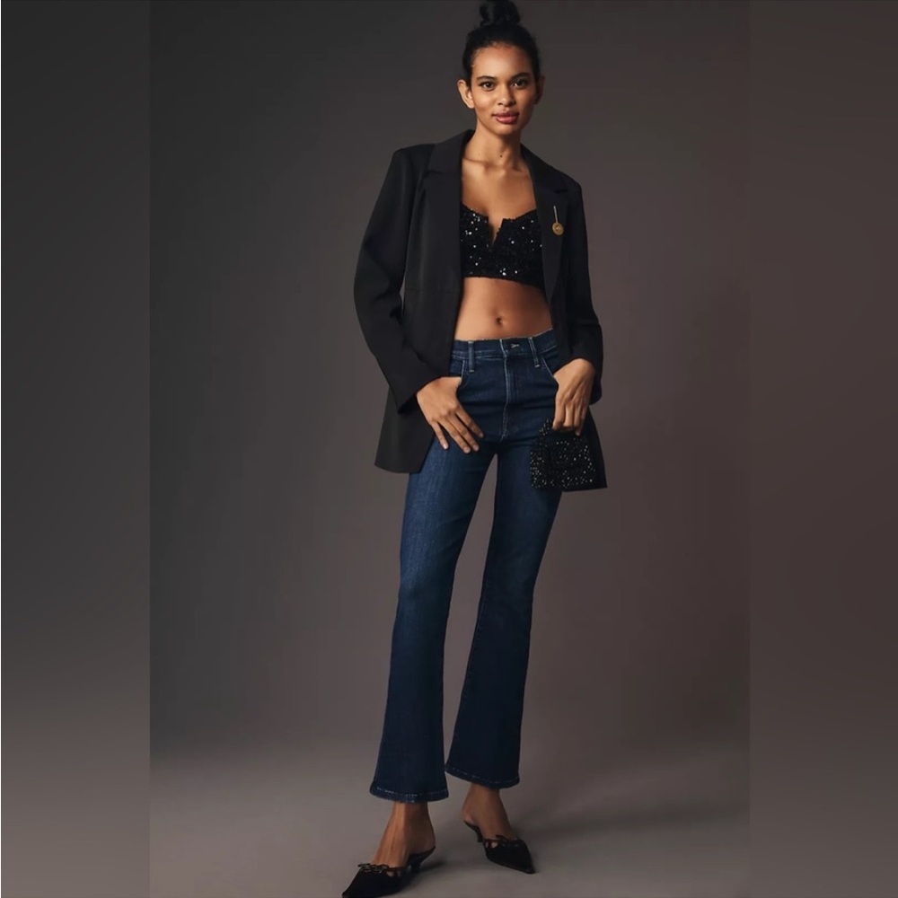 MOTHER The Hustler Ankle Fray Jeans Size 26 NWT